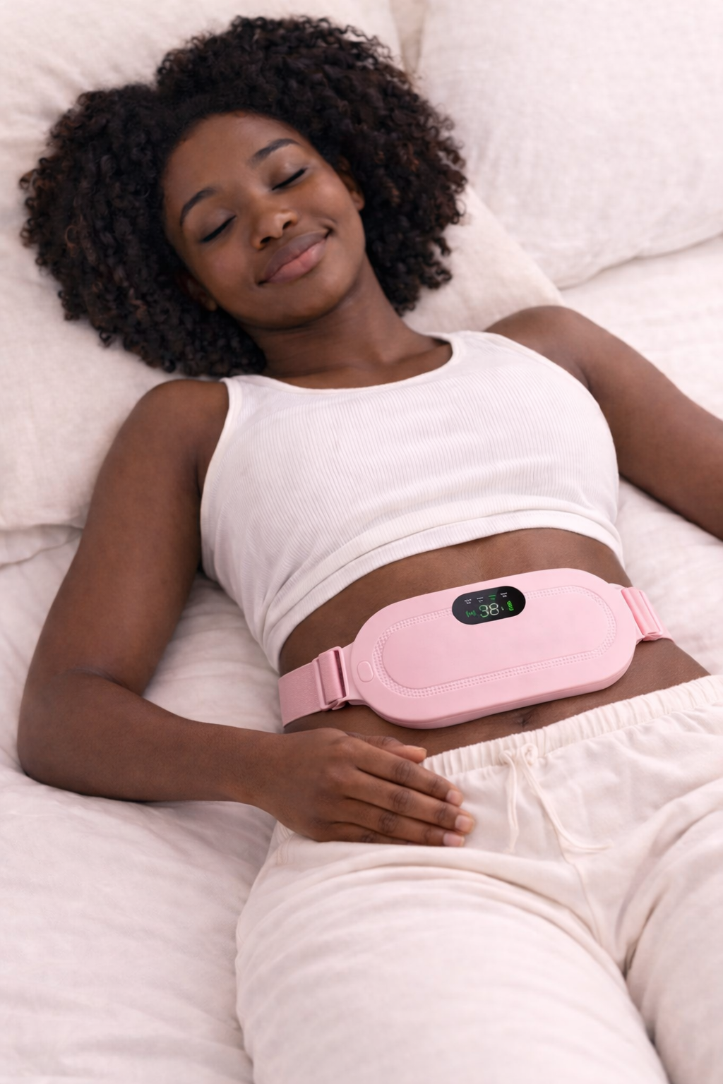 HER RELIEF™ Cramp Comfort Heating & Massage Belt ♨️✨ Period Pain Relief 💖